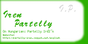 iren partelly business card